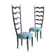 Paire de chaises à dossier par Paolo Buffa