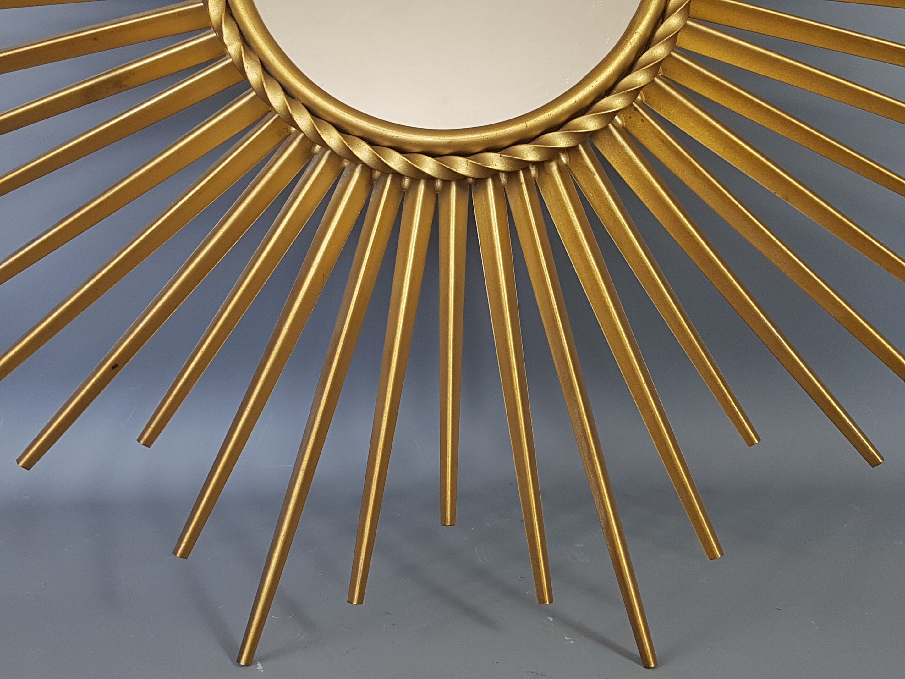Chaty Vallauris gold metal sun mirror 50 cm