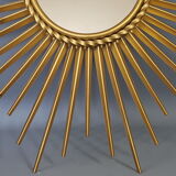 Chaty Vallauris gold metal sun mirror 50 cm