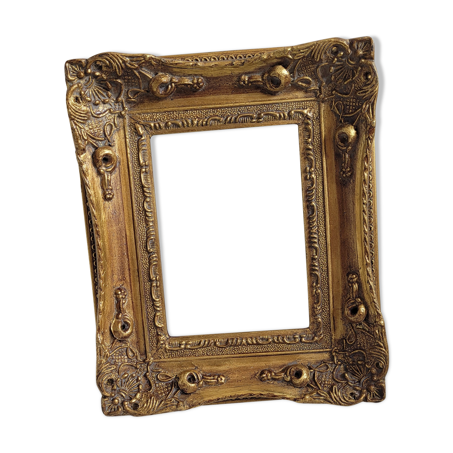 Golden baroque frame