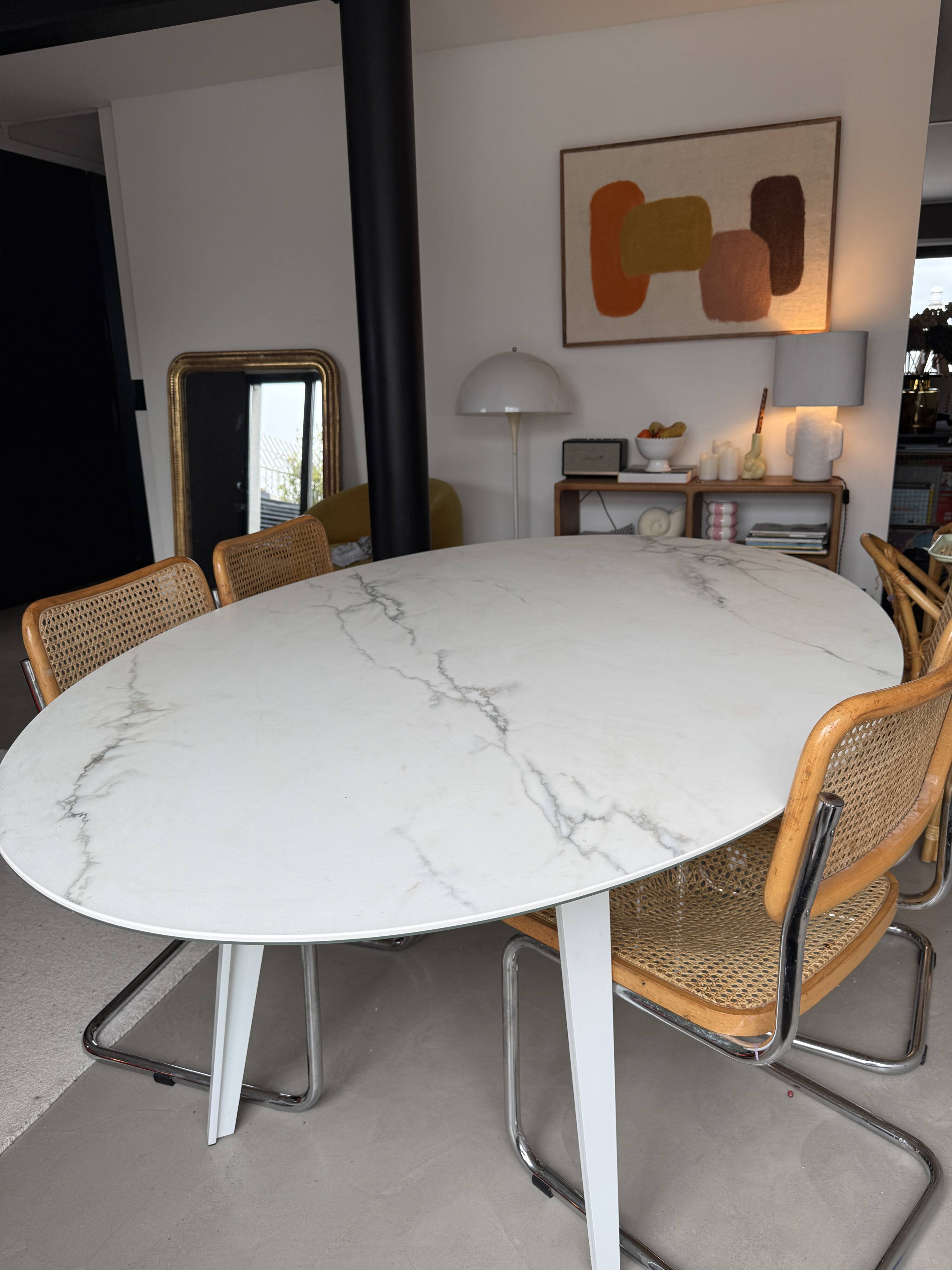 Oval dining table mauro lipparini