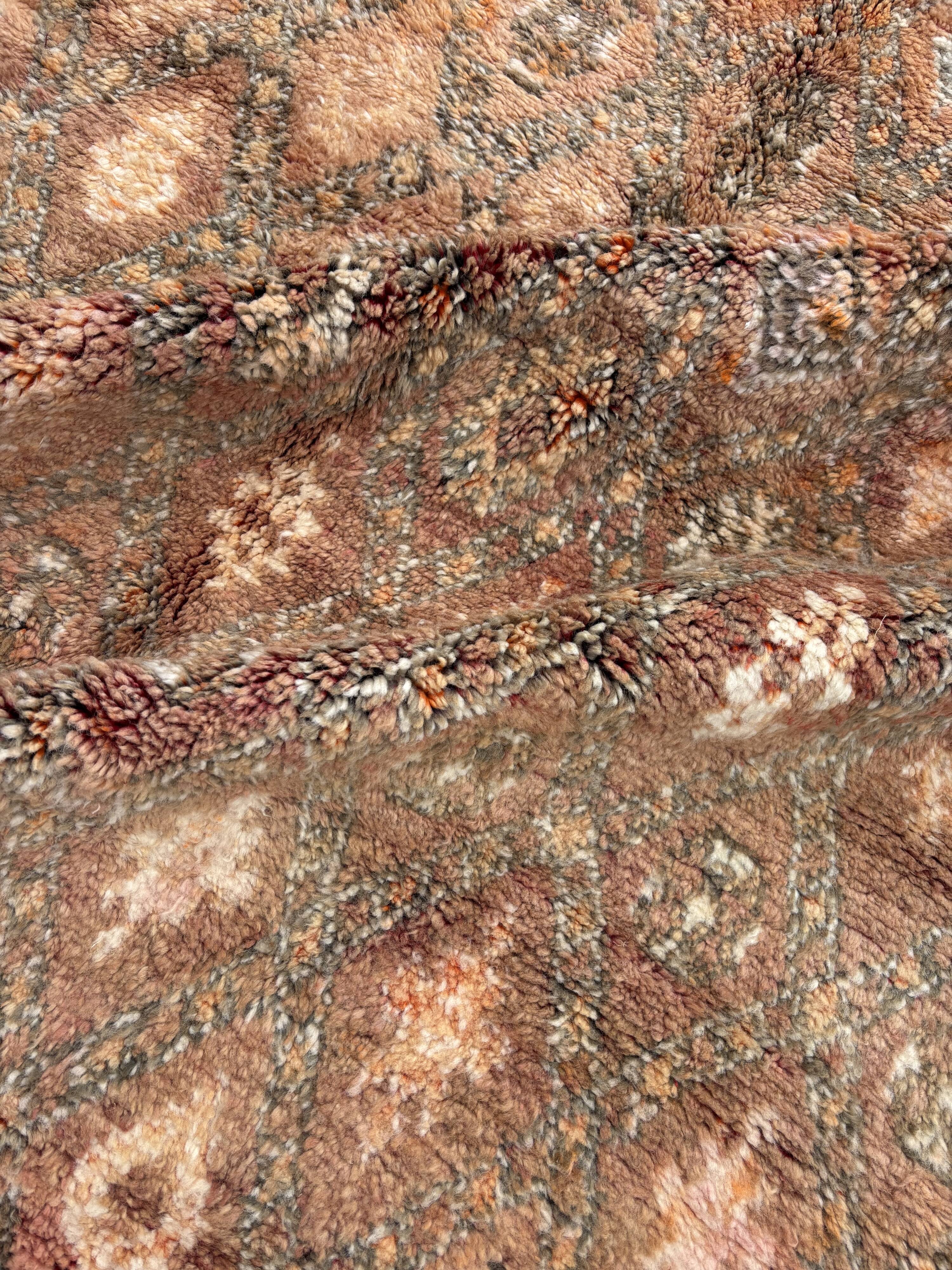 Bohemian Chic Moroccan Handcrafted Wool Rug