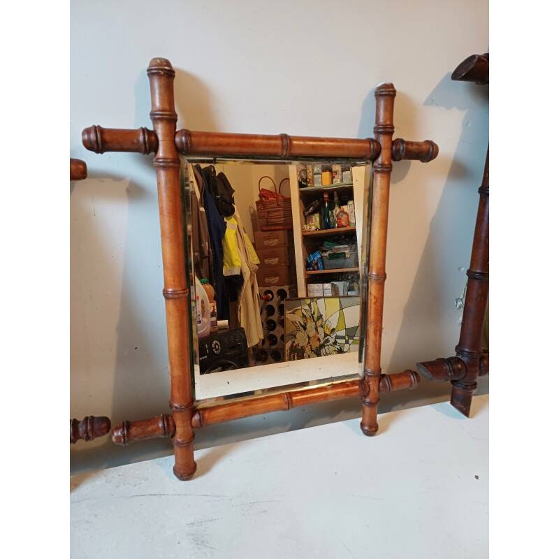 3 rattan mirrors