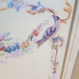 Patterned screen painted 1940/1950
