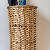 Porte parapluie en rotin vintage