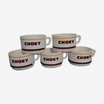 Lots de 5 tasses à choky