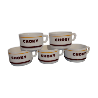 Lots de 5 tasses à choky