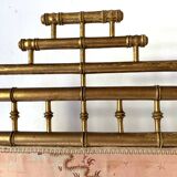 Fire screen, 19th century bamboo-style fireplace screen