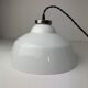 Ancienne suspension en opaline 30 cm vintage