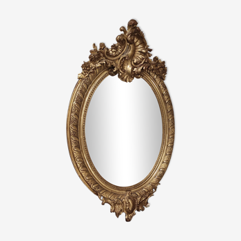 Miroir ancien doré 55x90cm