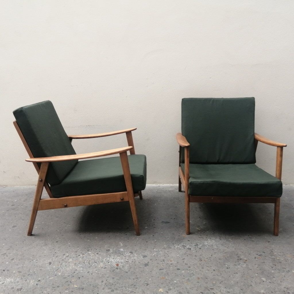 Pair of Scandinavian armchairs