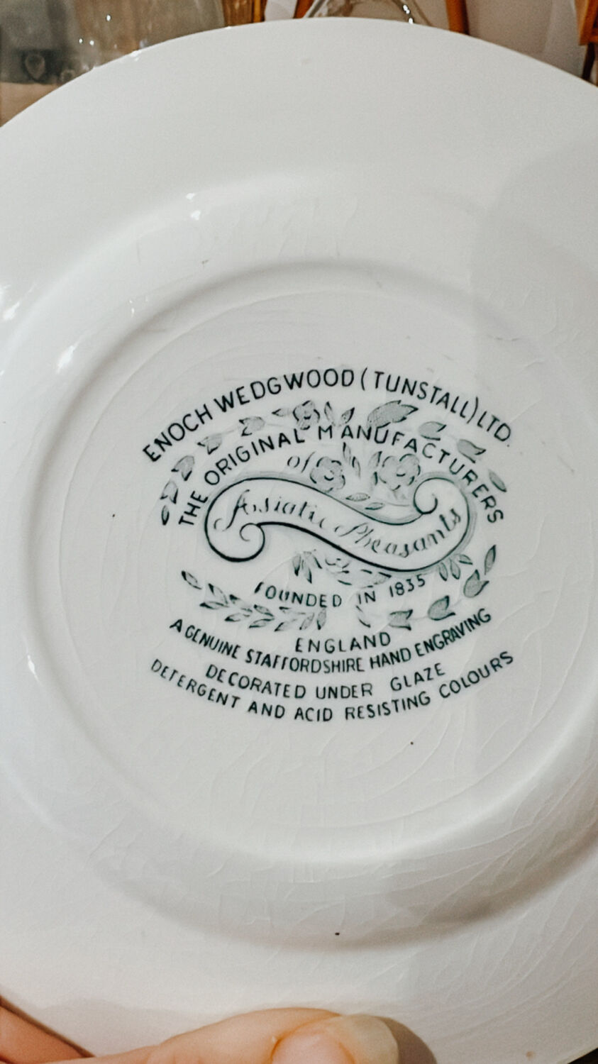 Vintage dessert plates English porcelain