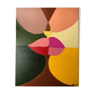 Acrylic painting canvas