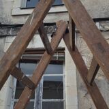 Large double wood ladder