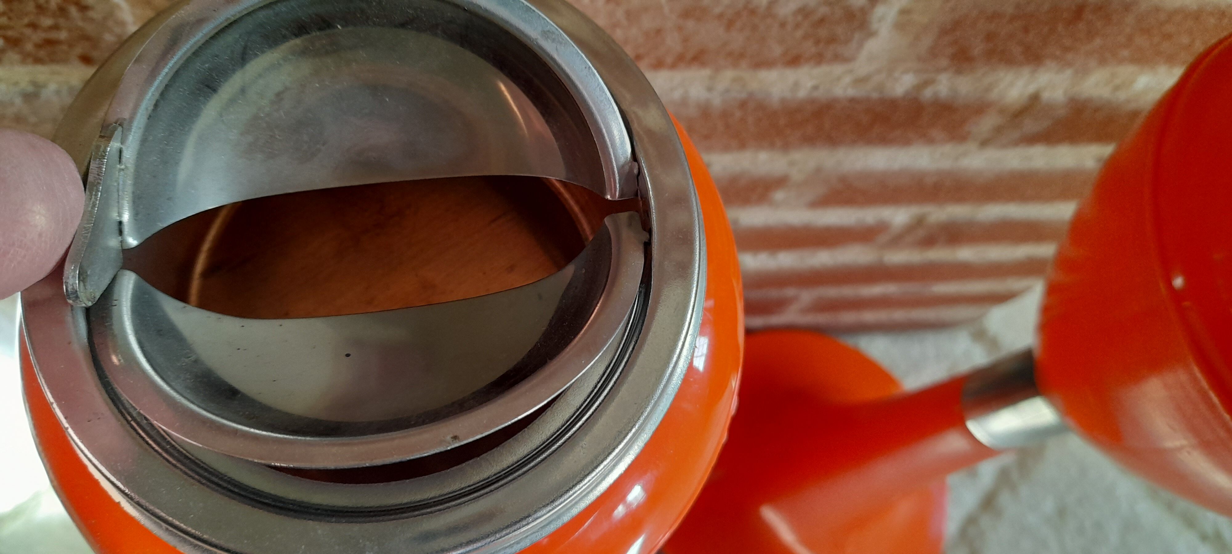 2 ashtrays 70' tulip vintage orange 50 cm