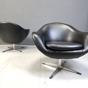 Fauteuils club du milieu du siècle, années 1960