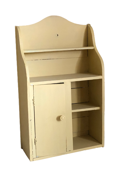 Wooden wall cabinet shelf