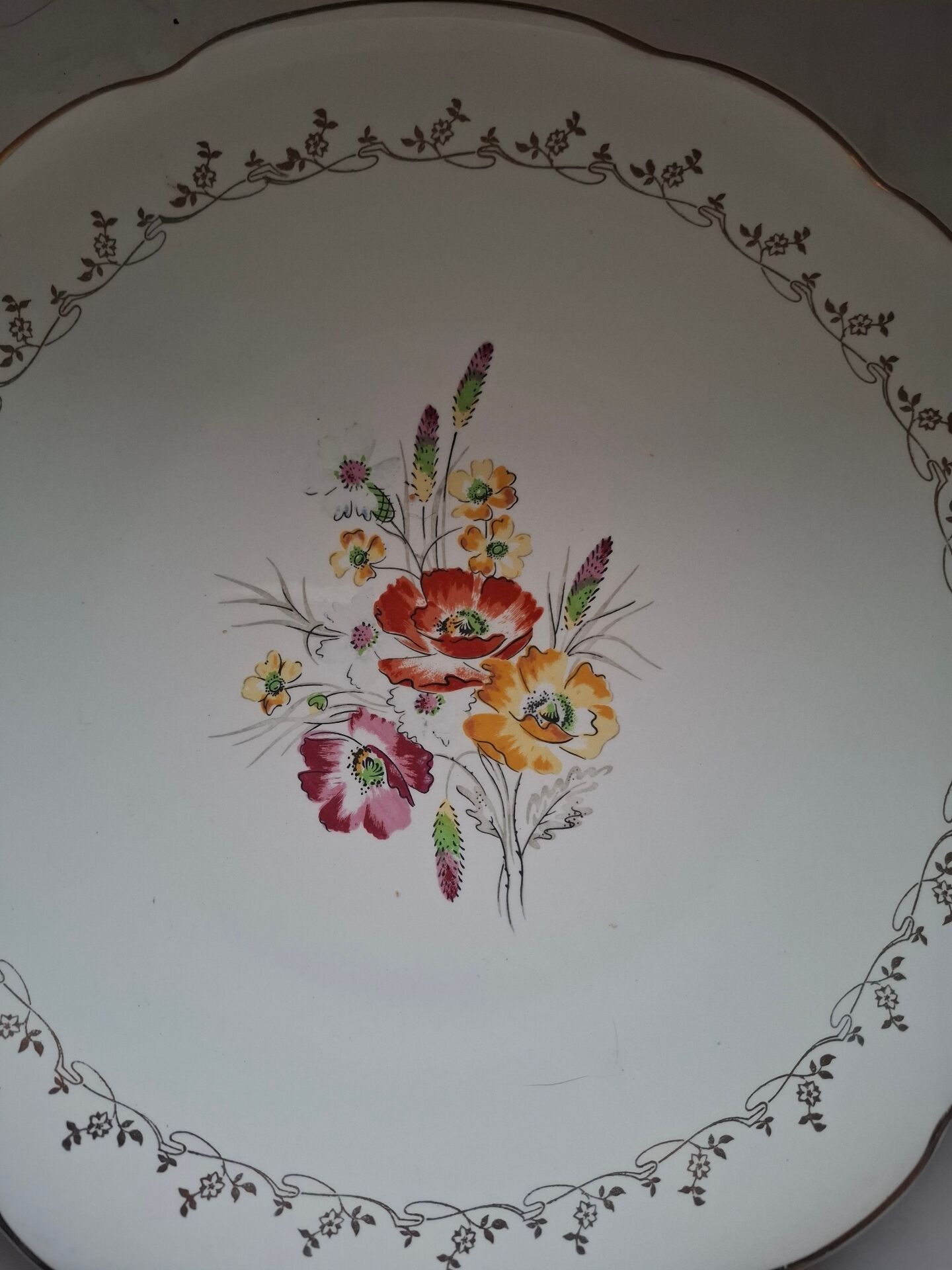 Plat ancien porcelain digoinet sarreguemine