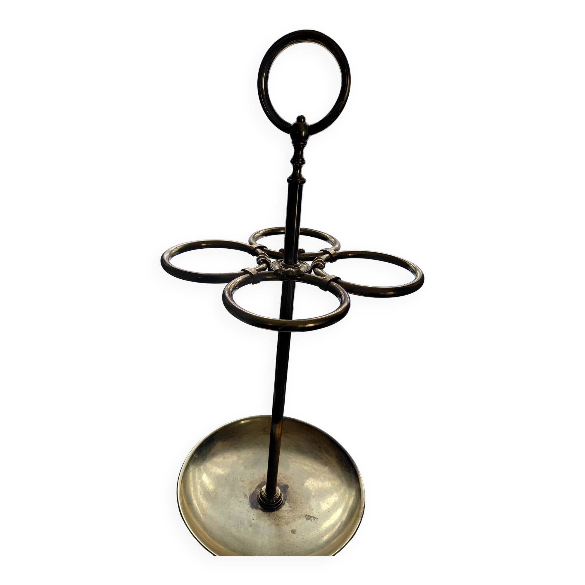 Vintage brass umbrella stand