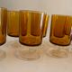 8 orange-yellow glasses Luminarc France