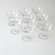 8 old champagne glasses vintage model in cut glass