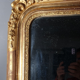 Mirror nineteenth century frame with doucine wood and stucco gilding gold leaf 75x56 cm SB