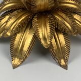 Paire de plafonniers florentins en laiton de style Hollywood Regency par Hans Kogl, années 1960