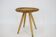 1970 Jan Kalous Beech an Rattan Side Table by ULUV,Czechoslovakia