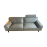 Sofa Leather Roche Bobois gray
