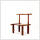 Traditional African hand-carved 'Baoulé' chair, 1920s