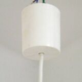 Vintage French signed Vianne amber glass ceiling light with floral decoration 4523