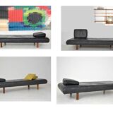 Day bed, vintage bench sofa dating from the 70s.