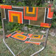 Paire de chaises de camping pliantes vintage - BHV Paris (Années 70)
