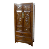 Vietnamese wardrobe with handcrafted carved doors.