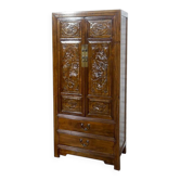 Armoire vietnamienne portes sculptées artisanalement