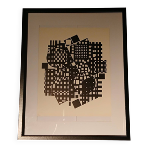 Tableau Vintage Art Optique - victor