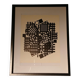 Tableau Vintage Art Optique - Victor Vasarely - Frame 50x40cm