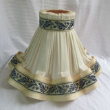 Lampshade in fabric and embroidery