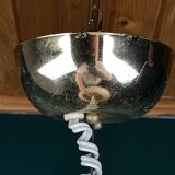 Large vintage Murano ball pendant lamp by Veart, Italy, 1970s.