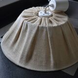 Scandinavian wooden and linen suspension from the GDR, 1970.