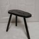 Tabouret de ferme Bois brulé