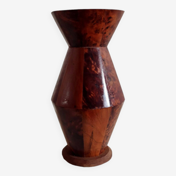 Vase décoratif bois de thuya