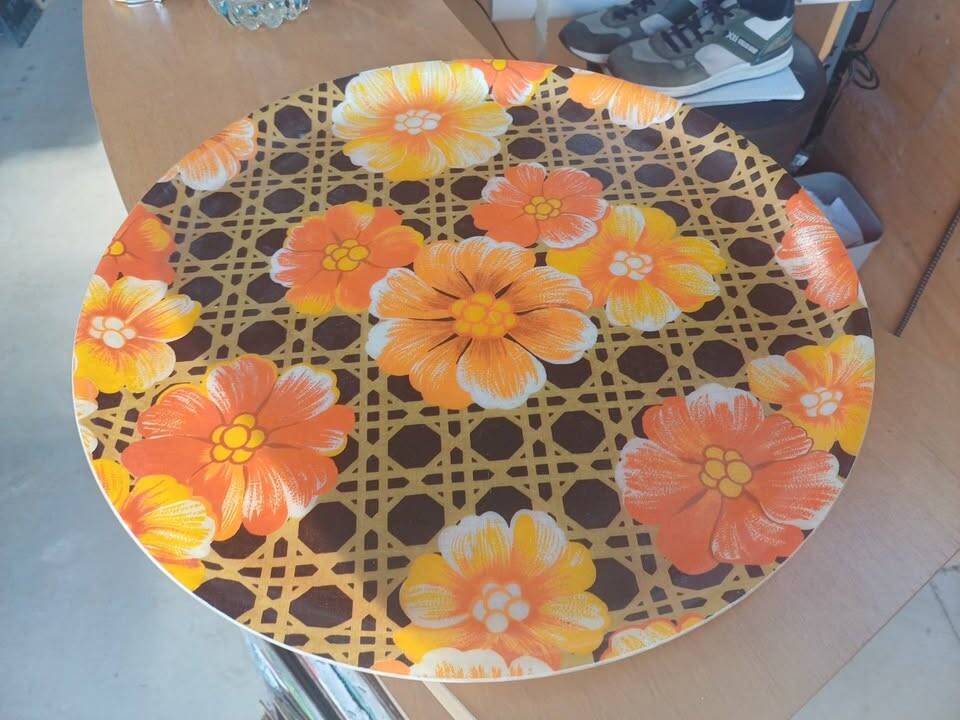 Magnificent vintage fiberglass tray