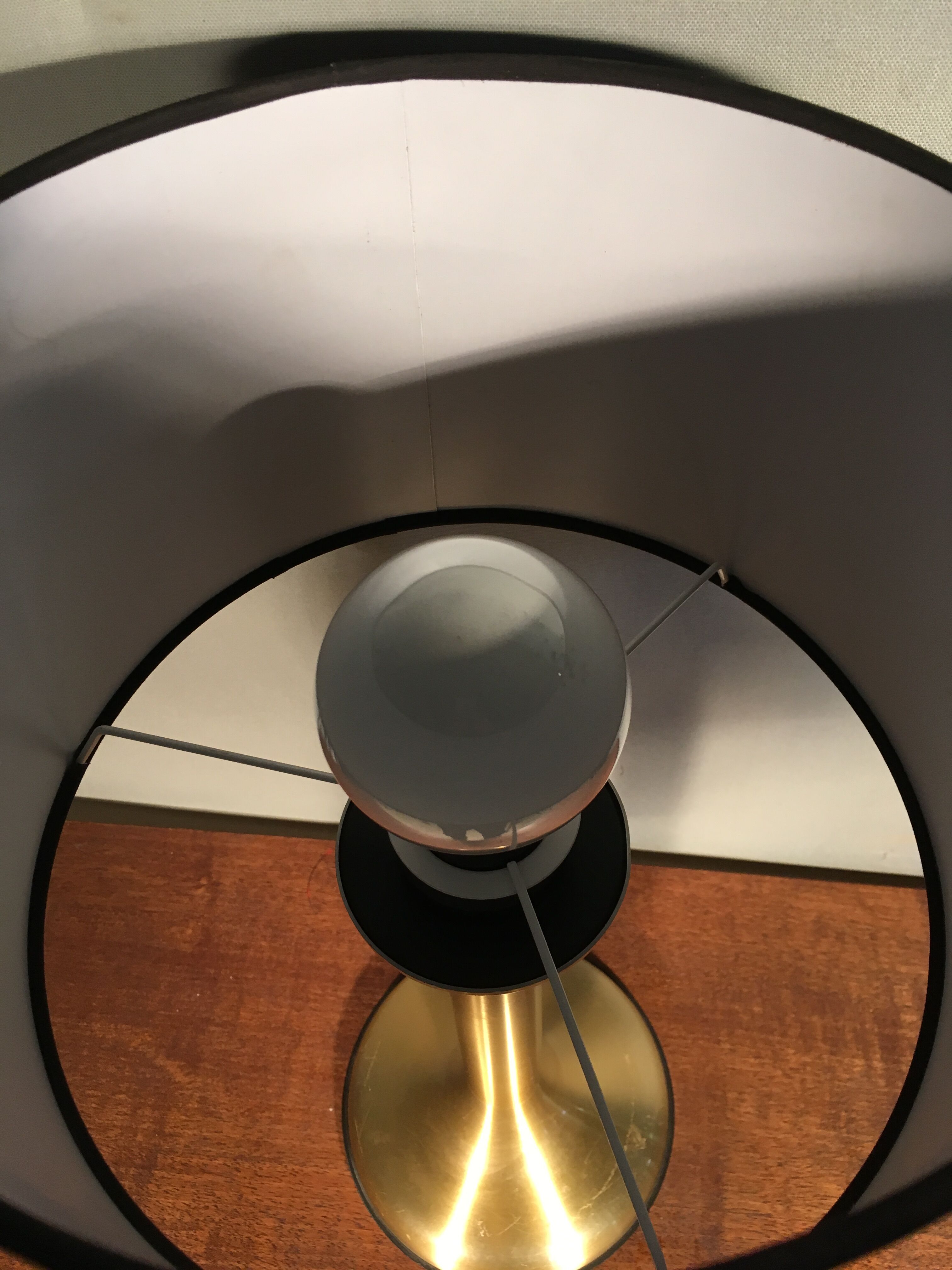 Lampe alu brossé 1970