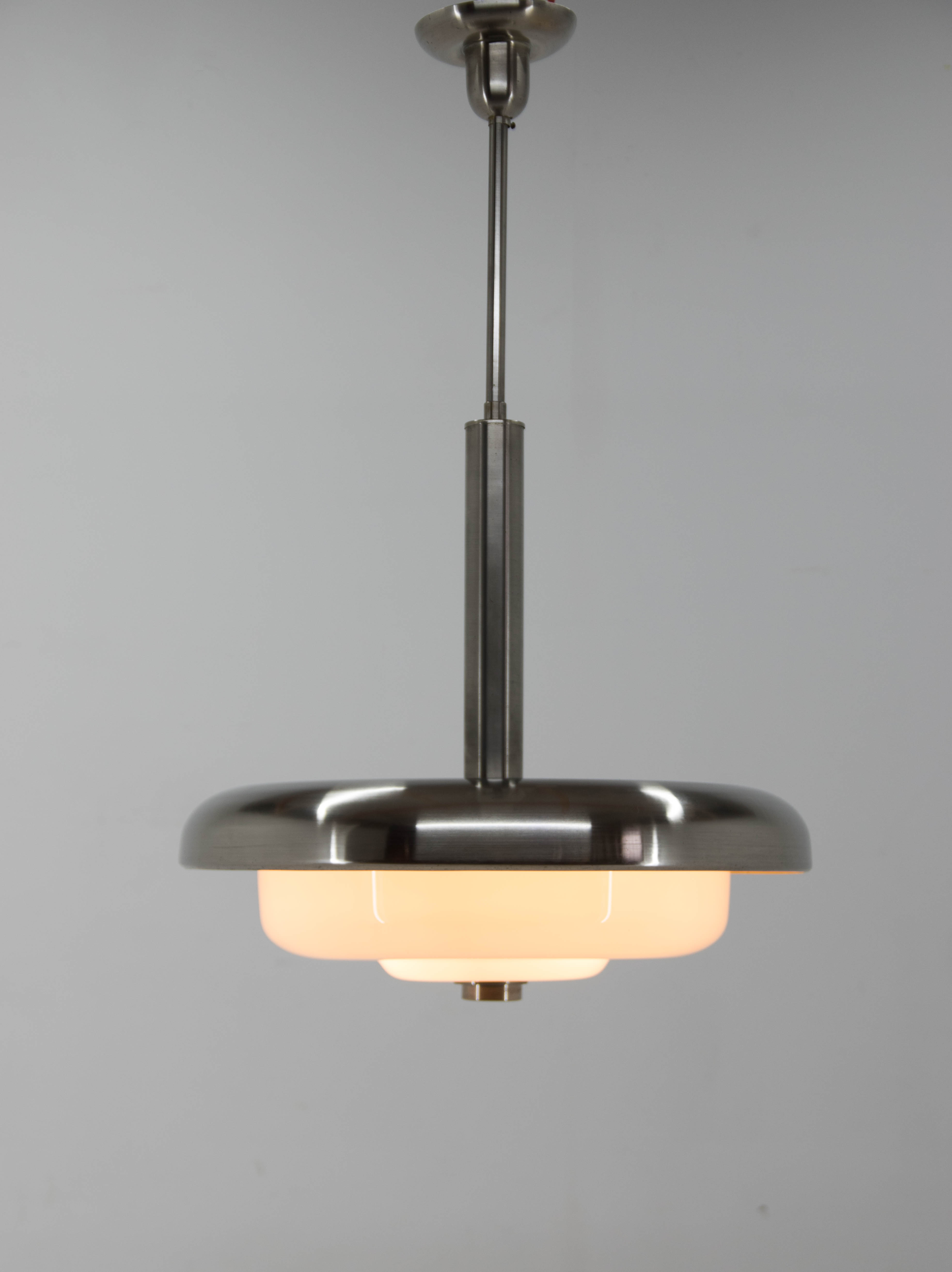 Ultra Rare Bauhaus Chandelier by IAS, 1930s