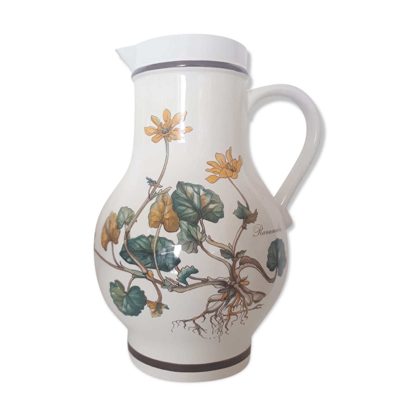 "Ranunculus" pitcher from Boch's Botanica service