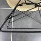 Lounge chair Eames fiber white parchment short back base cat's cradle herman miller vintage 50