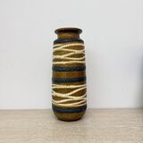 Set of 4 ceramic scheurich west Germany vases , 1970s