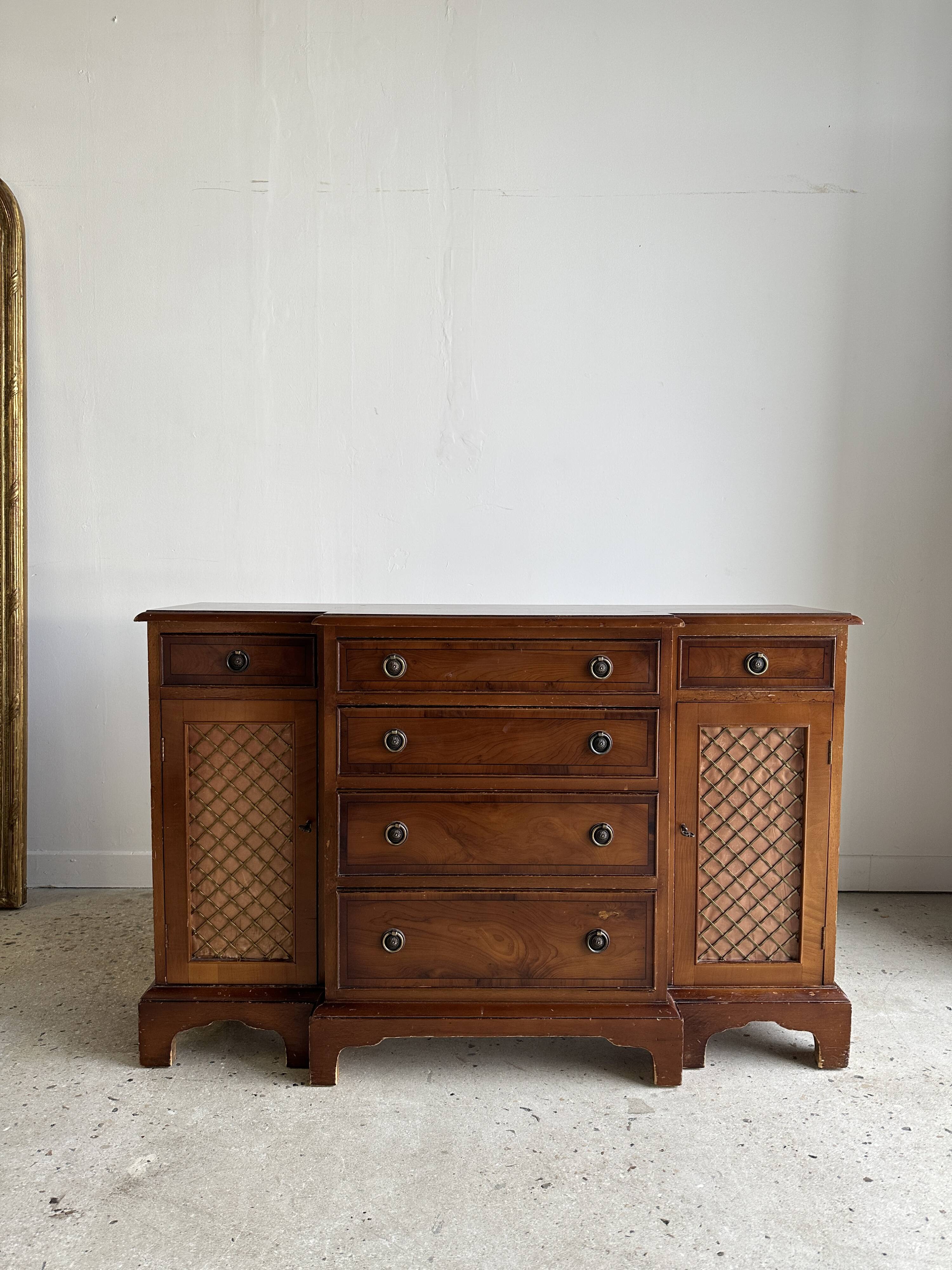Chiffonier, small 19th century storage unit 1m12 x 74 x 35