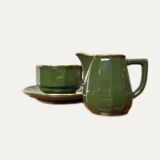 Apilco Set by Yves Deshoulières Olive ⎜1980s